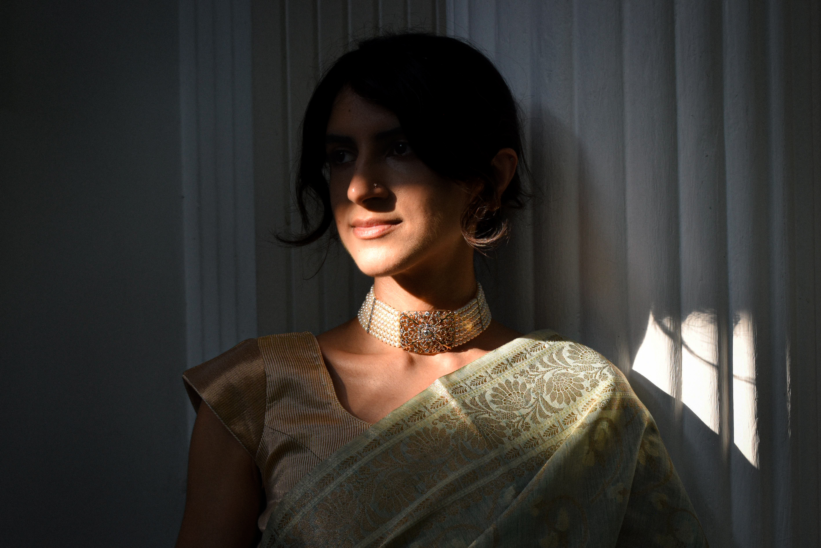 Floral Diamond Choker